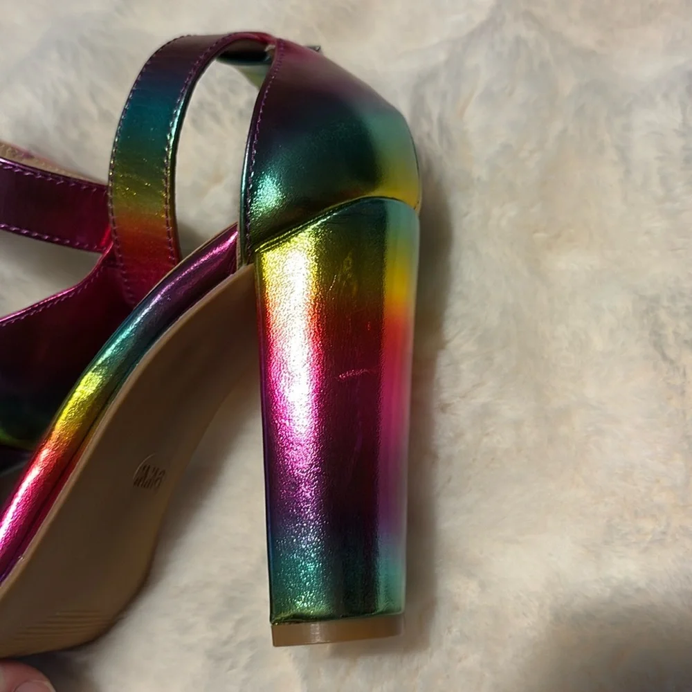 NWT Torrid Rainbow High Heels - Picture 6 of 7